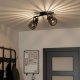 Eglo Girona IP20 CL 2x40W E27 Black/B.Brs