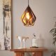 Eglo Carlton 1 1 Plastic D205 1x60W Black/Copper