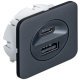 Loox5 USB Charging Station 12V/14W/Black