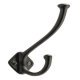 Allia Hat+Coat Hook 160x40x70mm C.Iron
