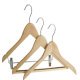 Coat Hanger Hardwood Hooked-Skirt Clips