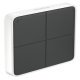 Hafele ConMsh Wall Mnt Swt PushButton