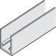 Slido D-Fo21 50B Guide Trk 3.0m Aluminium Black