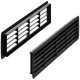 Door Ventilation Grille Rectangle 457x92mm Plastic Black