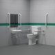 Nyma Pro Doc M Fixing Centres Toilet Set Wht 9016