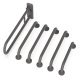 Nyma Care Doc M Rails Only Set Stainless Steel Grey