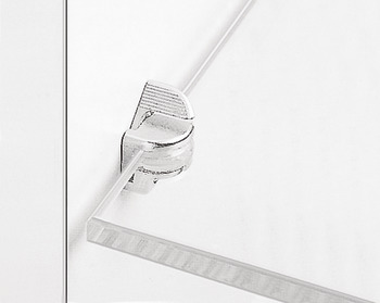 Gls Shelf Support 8/10/12mm Screw Zinc Alloy NP - view 3