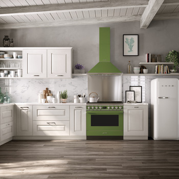 Smeg Por KPF9OG Chm.Hood Grn/Stainless Steel - view 2