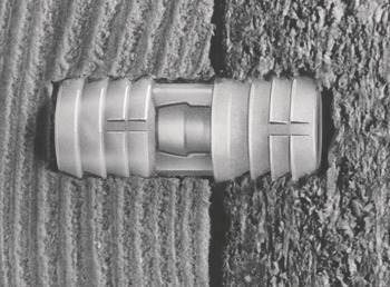 Dowel Connector 2Pt Press Poly Nat - view 3