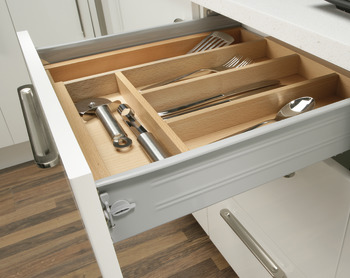Metal Drawer Sides 150/350mm Steel CrWht - view 2