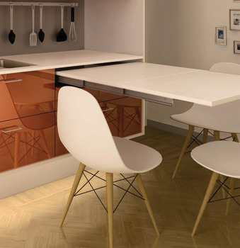 LUNCH PO Table Fitting 60kg 1200mm Steel/Anodised