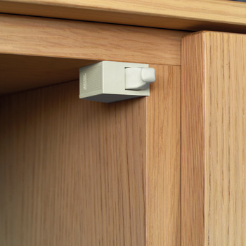 PUSH Door Catch - Door Catch Plastic Grey - view 2