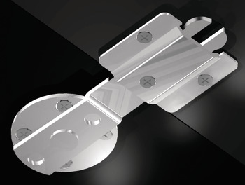 Table Connector 153x60mm Steel Glv - view 3