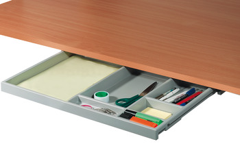 Extending Pencil Tray UM Plastic Light Grey - view 2
