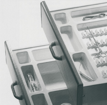 Variant-D 85mm Tray 6 Compartments Wht - view 2
