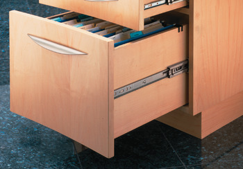 3832DO FD BB Drawer Runner Full 43kg 350mm Bright Zinc Plated - view 3