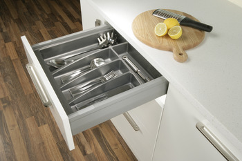 Cutlery Ins MX/NovaPro 480/400mm Plastic Silver - view 2
