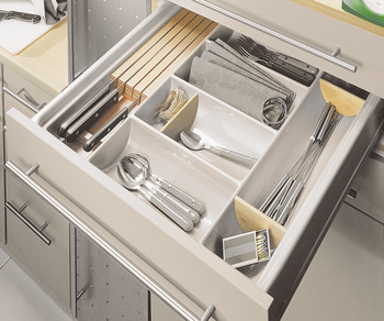 Cutlery Ins 80/60 800mm HG Plastic Silver/Grey - view 3
