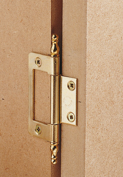 Flush Hinge 77mm MD Inset Steel/Zinc Alloy EB