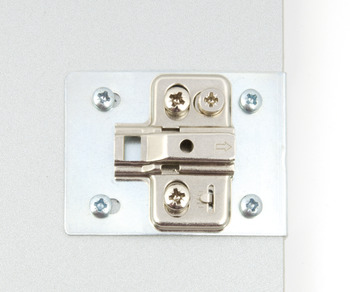 Hinge Mnt Repair Plate Set PM Euro CrWht - view 4