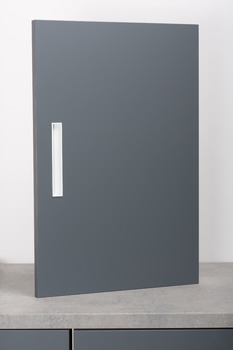 Cubic Inset Handle Zinc Alloy Matte White 160mm - view 2