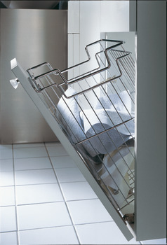 Laundry Basket Angled Chrome 23.5Lts 300mm