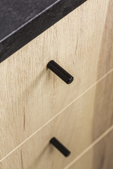 Graf 2 Cyl Knob Aluminium Black D10x33mm - view 2