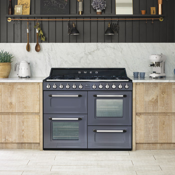 Smeg Vic TR4110BL1 Range Ckr DF Black/Stainless Steel - view 2
