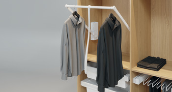 Dresscode WithRobe Lift 600-1000mm Wht - view 2
