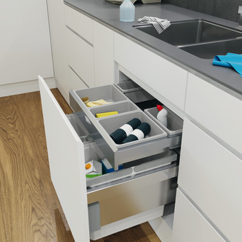 VS Envi Drawer 500 Bin 1.2+2.7L Silver