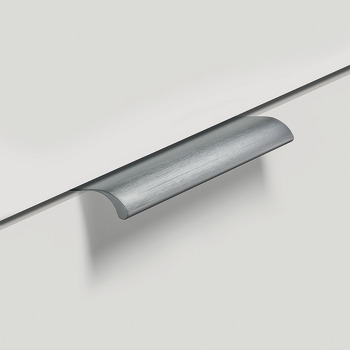 Ona Profile Handle Aluminium Bru Black 128mm Fixing Centres - view 3