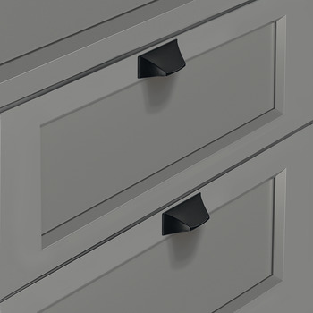 Augusta Cup Handle Zinc Alloy Polished Chrome 96mm Fixing Centres - view 2