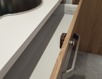 Push-Lock Knob D23x19mm Plastic MNP - view 2