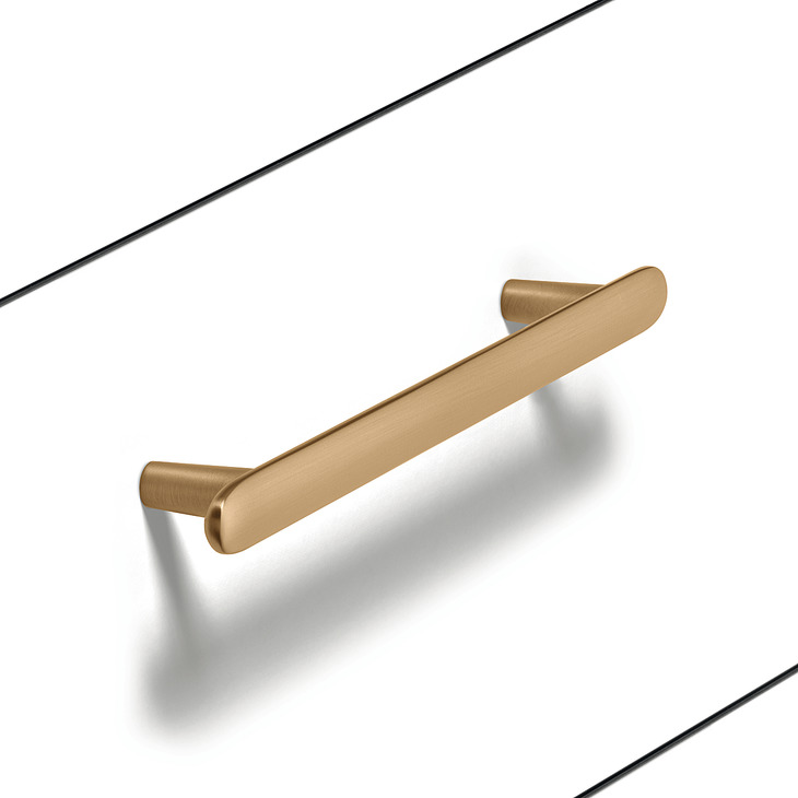Pebble Pull Handle Zinc Alloy Matte Black 160mm Fixing Centres - view 3