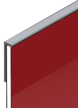 AluSplash Edge Profile 3050mm Aluminium Silver - view 2