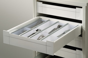 Cuisio Cut Tray 423/800mm Plastic/Aluminium Wht - view 2