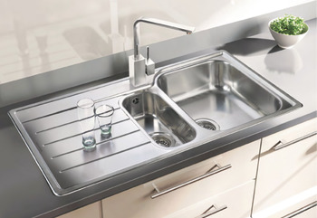 Rectangle Oakland OL9852L 1.5B Sink LHD Stainless Steel - view 3