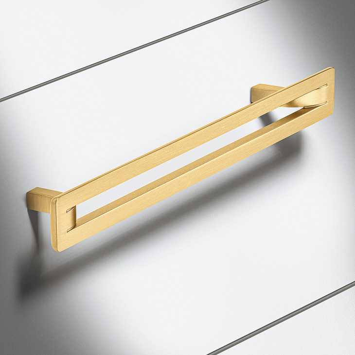 Inverto Pull Handle Zinc Alloy Matte Black 192mm Fixing Centres - view 3