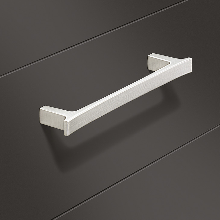 Up Pull Handle Zinc Alloy Matte Black 320mm Fixing Centres - view 2