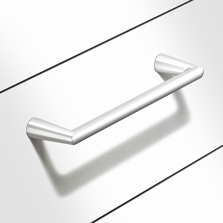 Cona Pull Handle Zinc Alloy Bru Nickel 160mm Fixing Centres - view 2