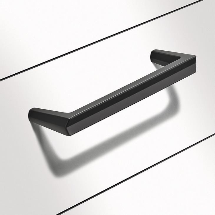 Fion Pull Handle Zinc Alloy Matte Black 320mm Fixing Centres - view 2