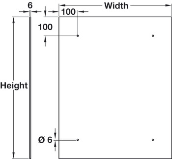 Glass S/B 595x745mm Clear Crystal - view 2