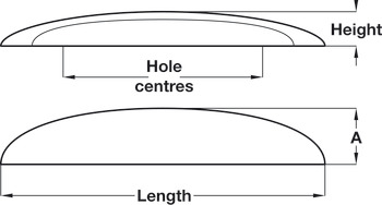 Wilton Cup Handle Unfin Oak 160mm Fixing Centres - view 2