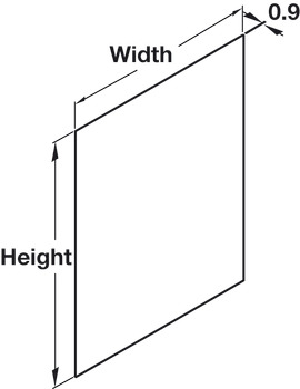 Stainless Steel S/B 900x750x0.9mm - view 2