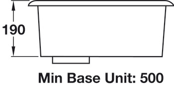 Rectangle Atl.Classic UB40 1.0B Sink UH Stainless Steel - view 2