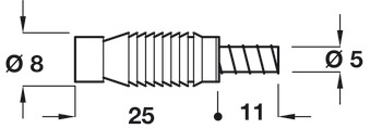 Permanent Assembly Dowel D8/5mm Green - view 2