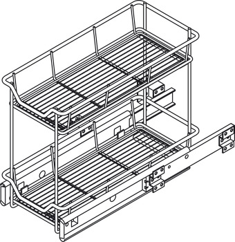 PO Storage Basket Set Lin Base 300/200mm - view 3