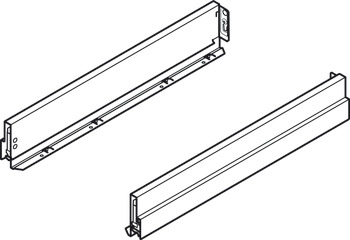 NPS Drawer Sides 90/450mm Stn 1pr - view 3