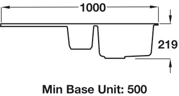 Rectangle Andesite Ign AND1052CW 1.5B Sink Wht - view 2
