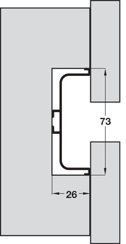 Gola System C+ Profile Hrz Dr/Drawer 4.1m Aluminium Copper - view 3